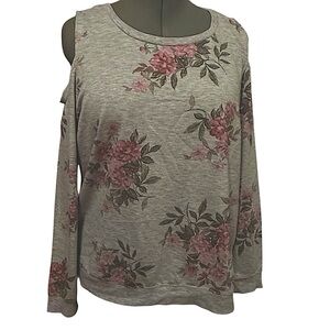 Floral Cold Shoulder Top by Westport